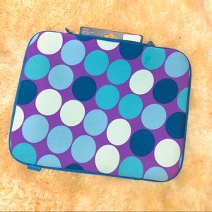 NEW Pathika spotted laptop tablet sleeve 13-15"